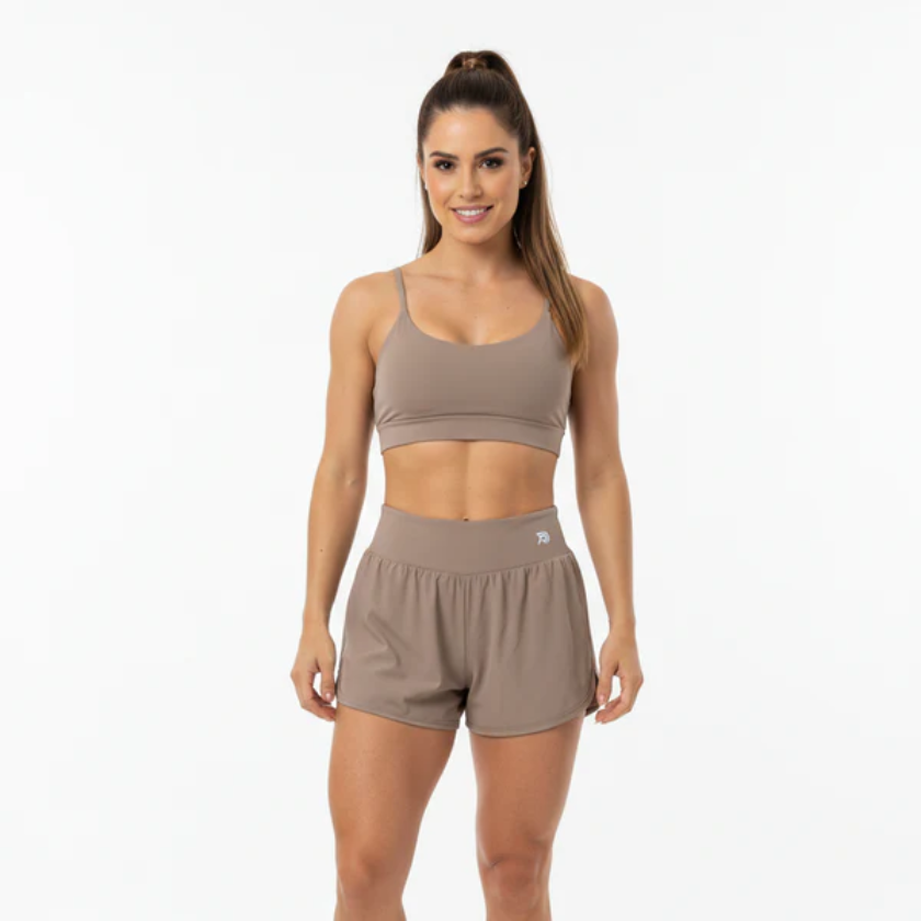 Conjunto Short Duplo + Top com Bojo Removível